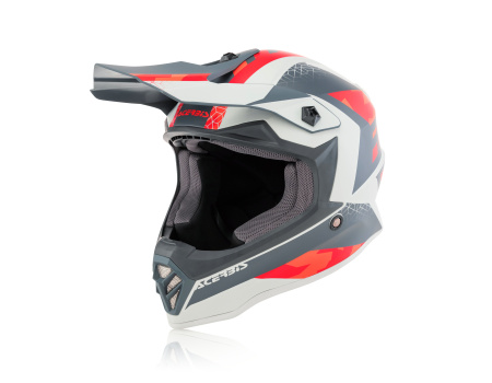 Шлем детский (кроссовый) Acerbis IMPACT STEEL JUNIOR Red/Grey